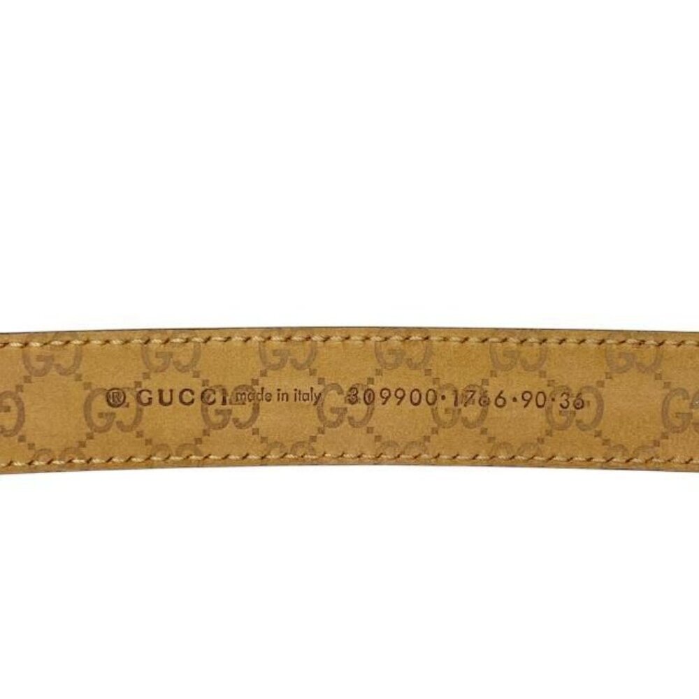 Gucci Belt Thin Belt Accessories Small Leather Pink Beige - Picture 7 of 9